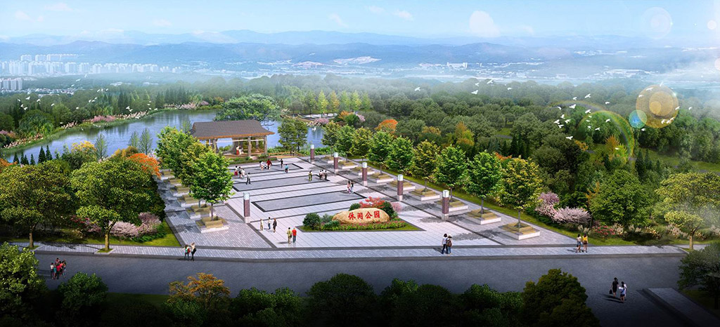 濱水小公園園林景觀(guān)設(shè)計(jì)效果圖